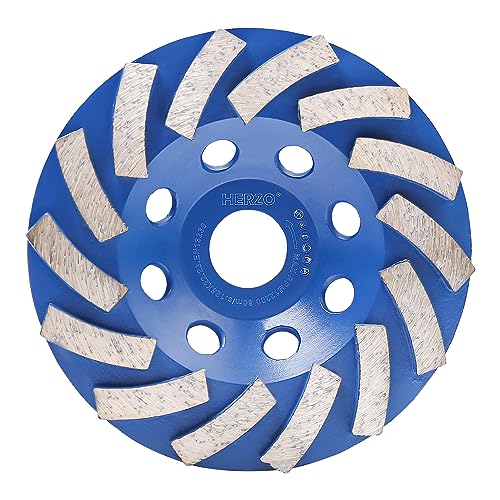 HERZO Disque abrasif diamanté Extra Speed Béton 125 mm x 22,2 mm pour béton Colle à carrelage et maçonnerie