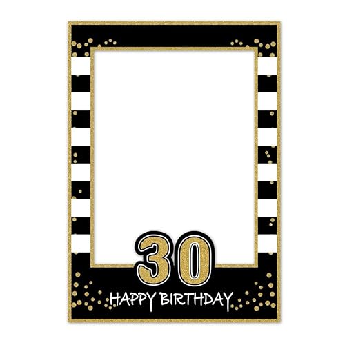 SWSATYW Bilderrahmen zum 30. Geburtstag zum 30. Geburtstag, Party-Requisiten