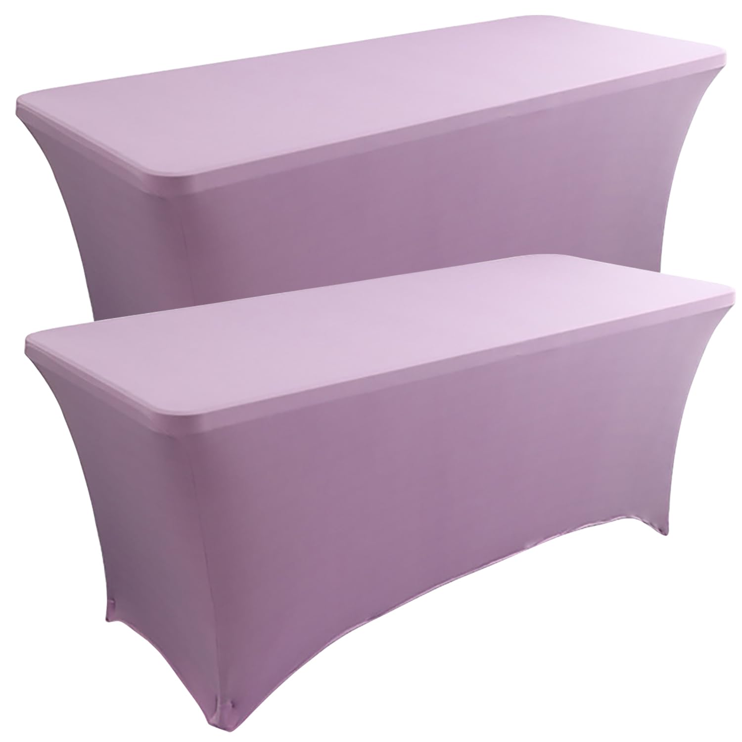 Nappes extensibles pour tables pliantes 1.8m en élasthanne élastique violette rectangulaire