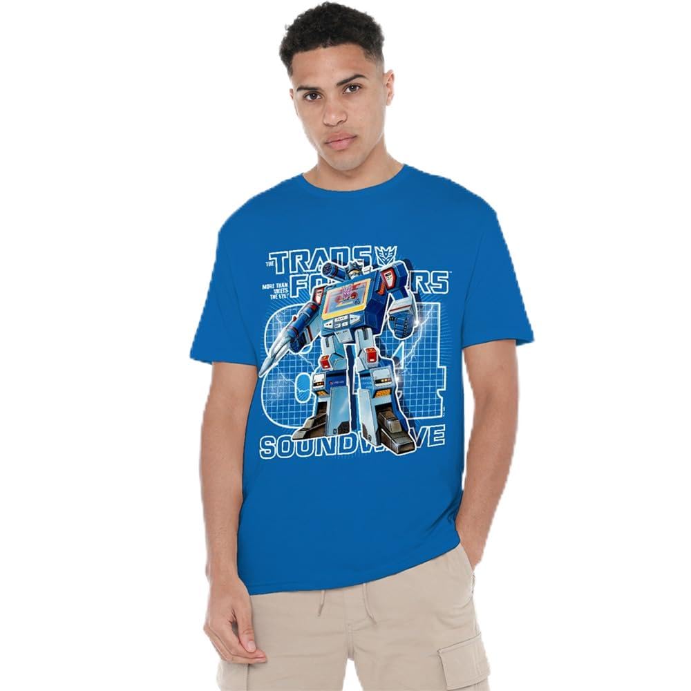 Transformers Generations Retro Decepticon Soundwave 1984 Unisex T Shirt, Royal, XX-Large