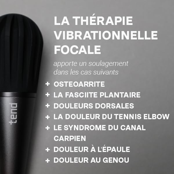 Tend Deep - Portable massage gun for rapid relief of joint and tendon pain with focal vibration therapy, ergonomically designed for a firm grip and deep therapy