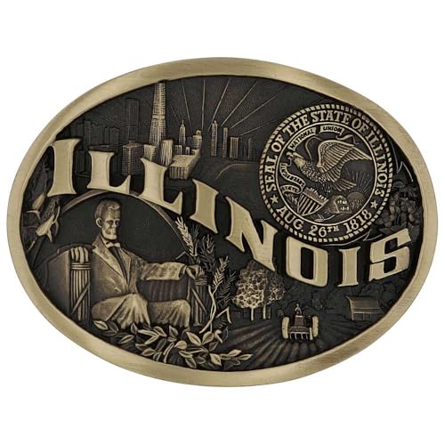 Boucle de ceinture Illinois Montana Silversmiths pour remplacer une boucle usée