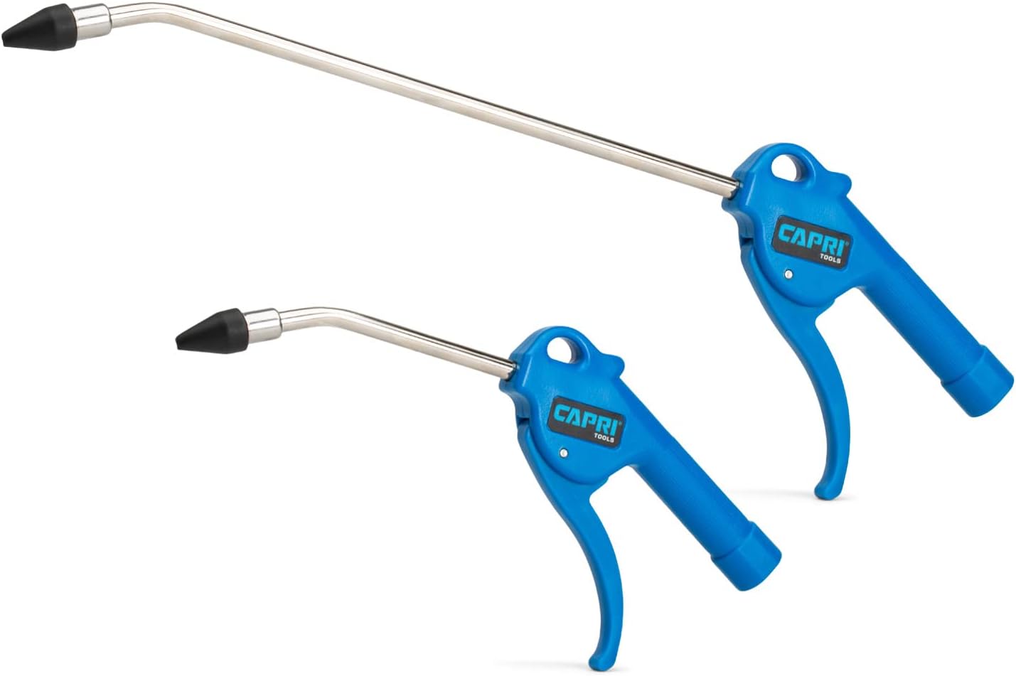 Capri Tools 5" & 12" Air Blow Gun Kit with Rubber Tips - Precision Cleaning for Compressors