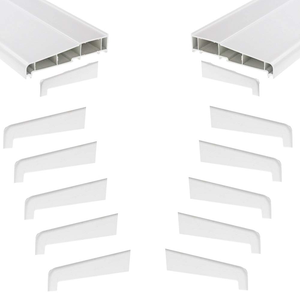 Eurocell White 5 X Pair Of 150Mm Window Cill End Caps - Suitable For Many Manufacturers Upvc Window Cills