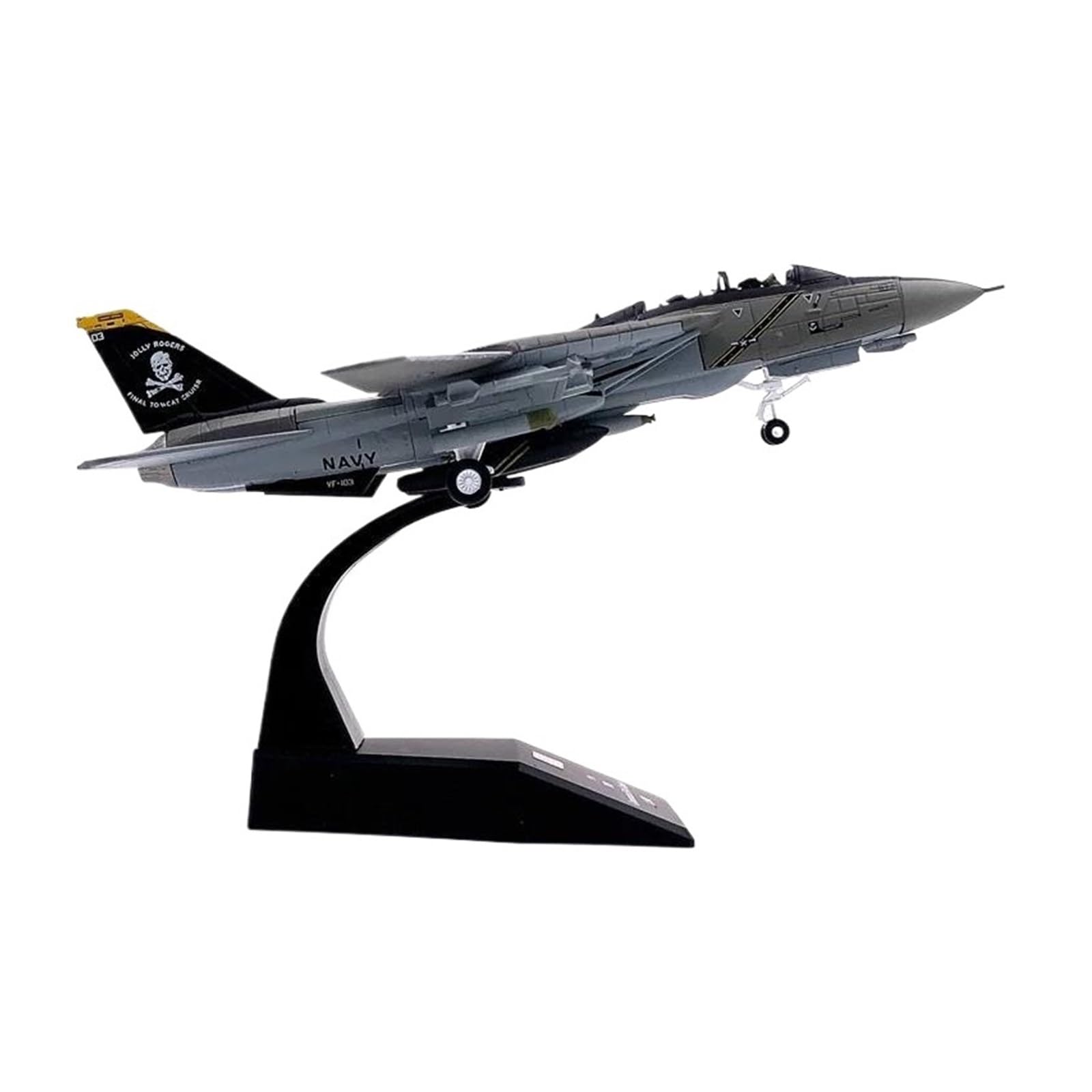 F14A Grumman Tomcat kit de avión militar escala 1/100 metal VF103 8