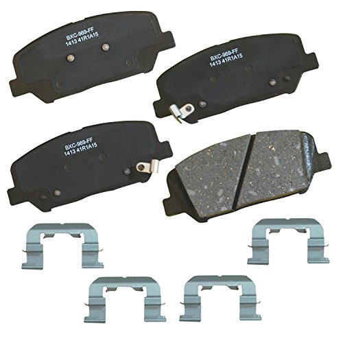 Image of Bendix Premium SBC1413 Ceramic Front Brake Pads for Hyundai Genesis Coupe 2016-2010, Veloster 2016, Kia Optima 2015-2011