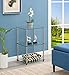 Convenience Concepts Designs2Go Classic Glass Tall 3 Tier End Table, Glass