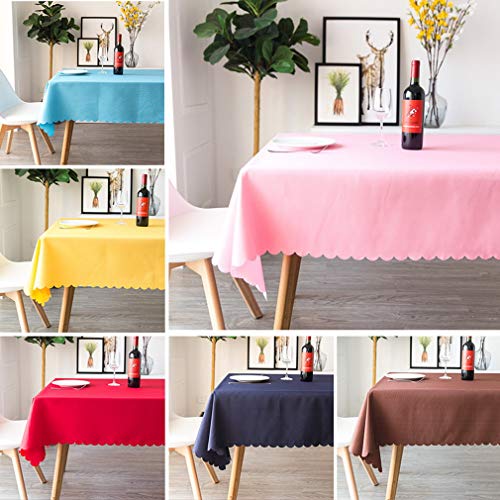 Nappe polyester rectangulaire orange table à manger restaurant grand format - 6