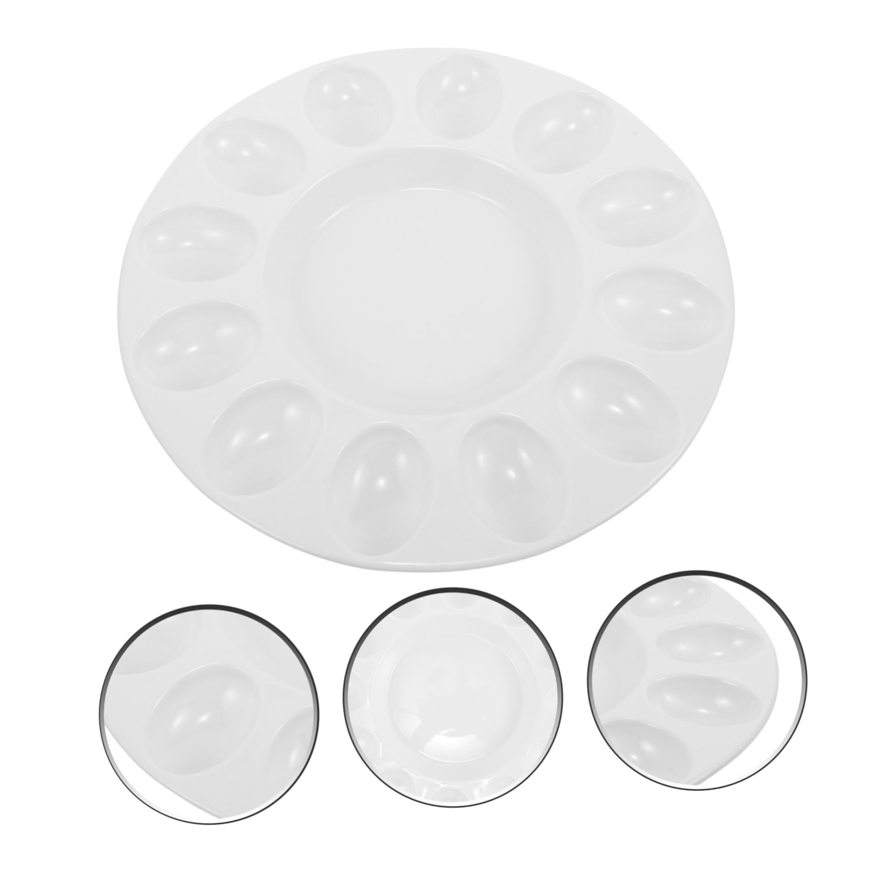 Mikinona Bandeja de de Pascua Bandeja de de cerámica Bandeja de para Catering contenedores de Rellenos Tabla de charcutería Bandeja de Servir Plato