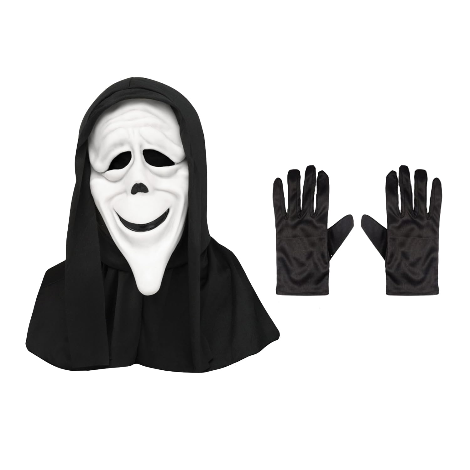 My Illusions Officially Licensed Scary Movie Masks + Gloves Halloween Horror Fancy Dress Adults Costume Accessories (Stoned)