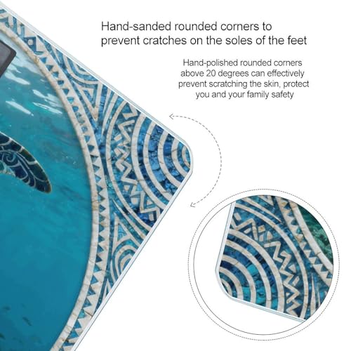 Báscula Digital para Baño Tribal Sea Turtle, Precisa y Estable miniatura 4