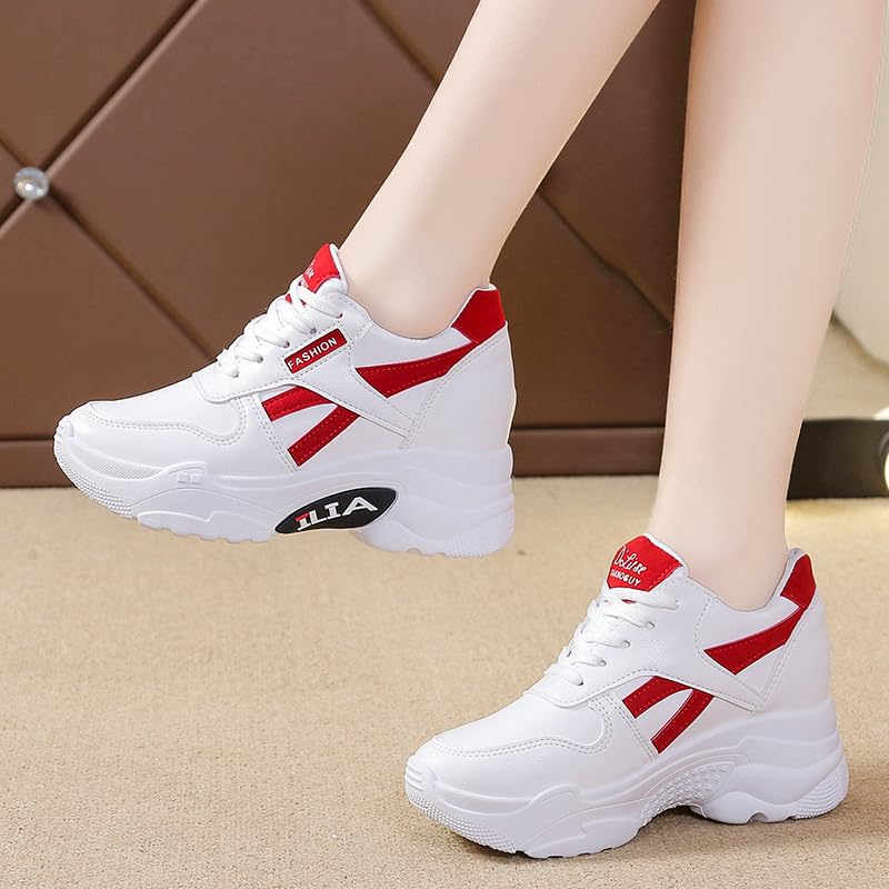 Comfortable Thick-Soled Women's Sports Shoes - Breathable and Casual, with Anti-Slip Soles. Versatile and Trendy Women's Sports Shoes.2