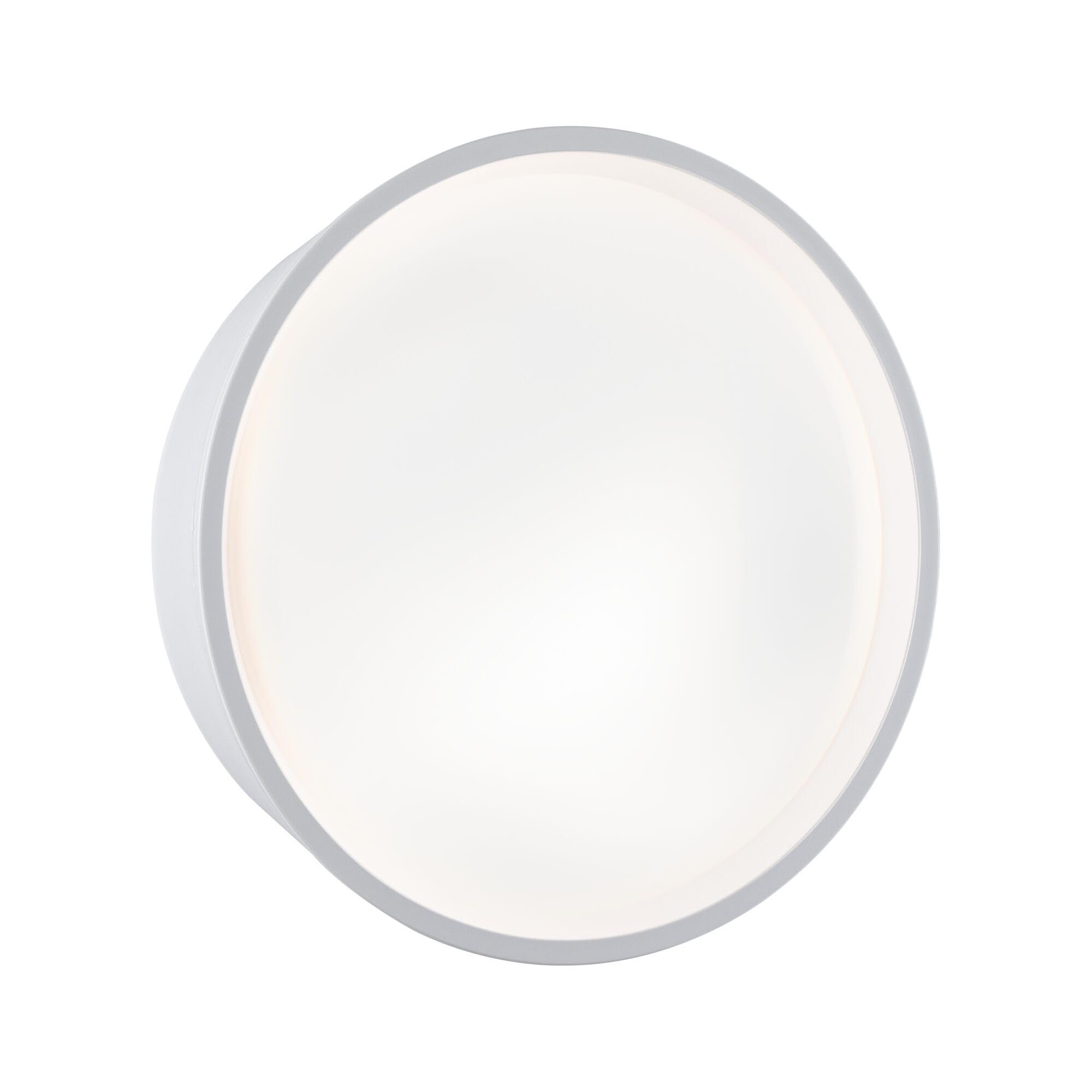 Paulmann 94697 luminaire d'extérieur LED Applique Platomo Résistant à l'eau de mer IP44 rond 180 mm 3000K 14,5W 1200lm 230V Blanc plastique