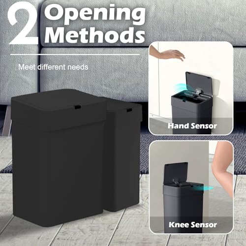 Canecas de basura con sensor 2 paquetes 2.5 y 4 gal miniatura 3