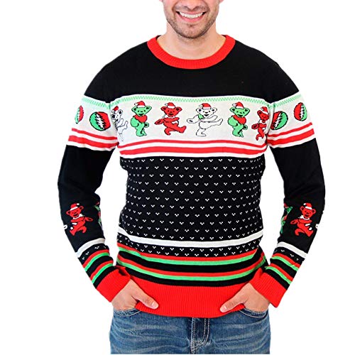 Feliz Navidad Sudadera Jumper Ugly Unisex Navidad Santa Claus Elk Patrón Mujeres...