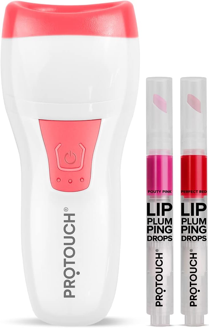 PROTOUCH Lip Plumping Essential | Pro-lips lip plumper device | Lip Plumping drops | Perfect Red & Pouty Pink | Smart, Safe & Effective Solution - Enlarger Fuller Thicker Lip