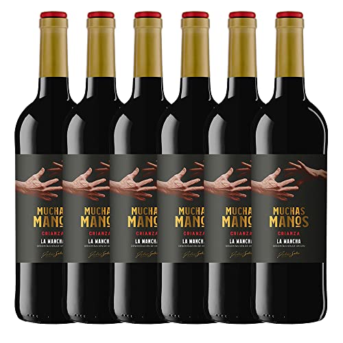 Muchas Manos Tinto Crianza, Paquete de 6 x 750 ml - Total: 4500 ml