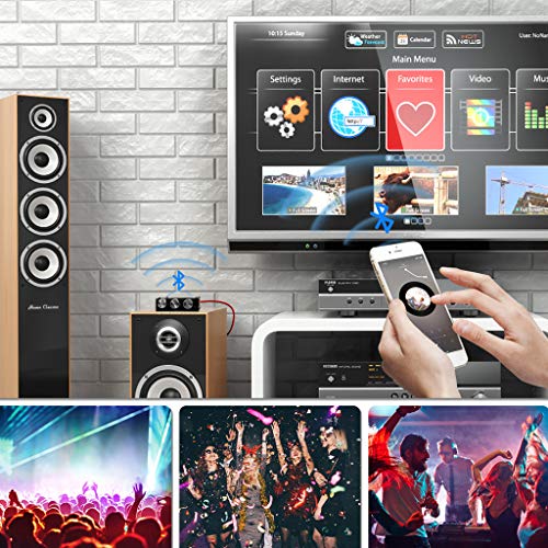 Image of ZK-502T Power Amp Bluetooth 5.0 Audio Amplifiers Board 2.0 Channel 50W+50W AUX BT DC12-24V Mini Stereo Amplifier Module with Treble and Bass for DIY Home Speakers