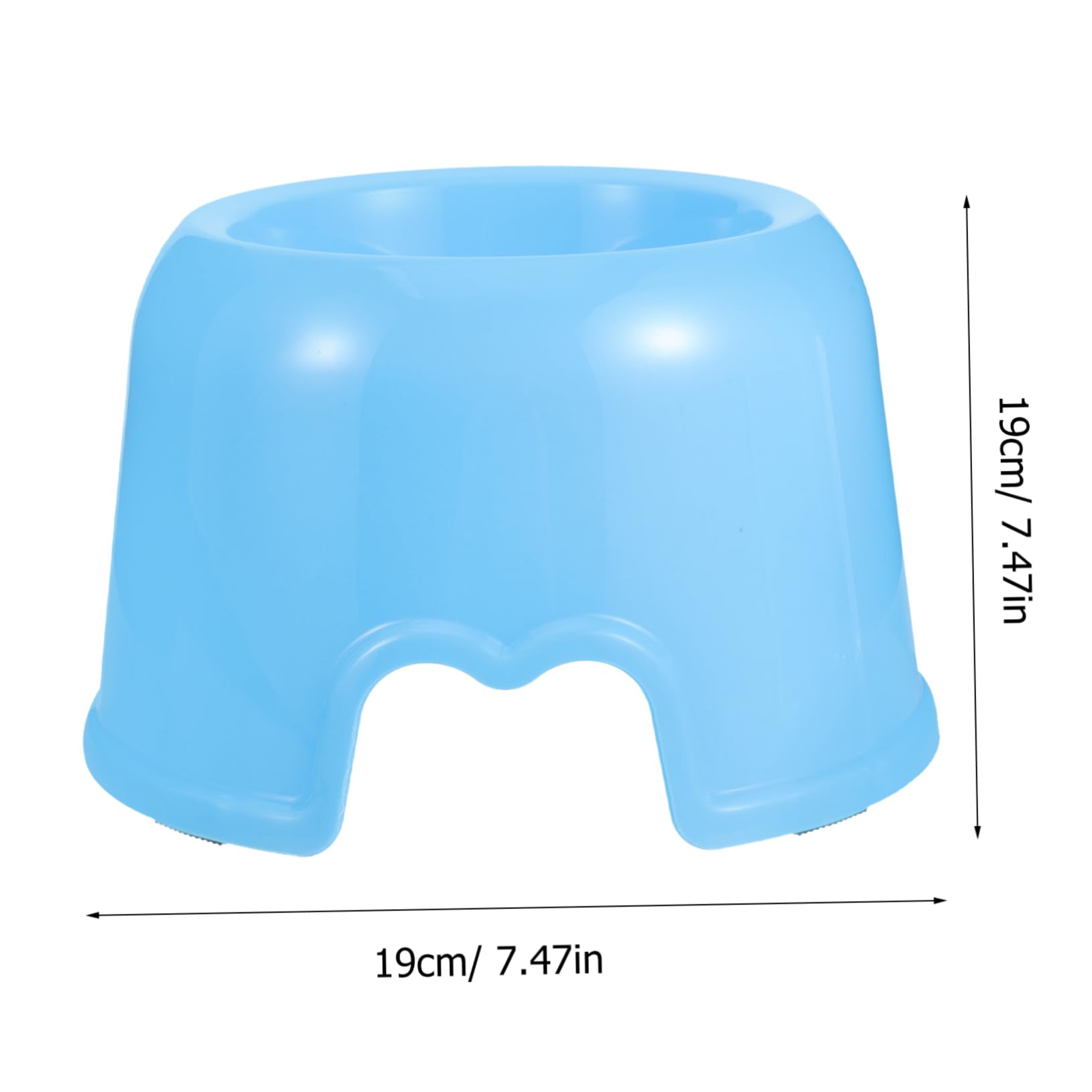 POPETPOP Portable Plastic Dog Feeding Bowl Capacity Bowl for Food Water Easy to Safe Puppies for Home Travel Use