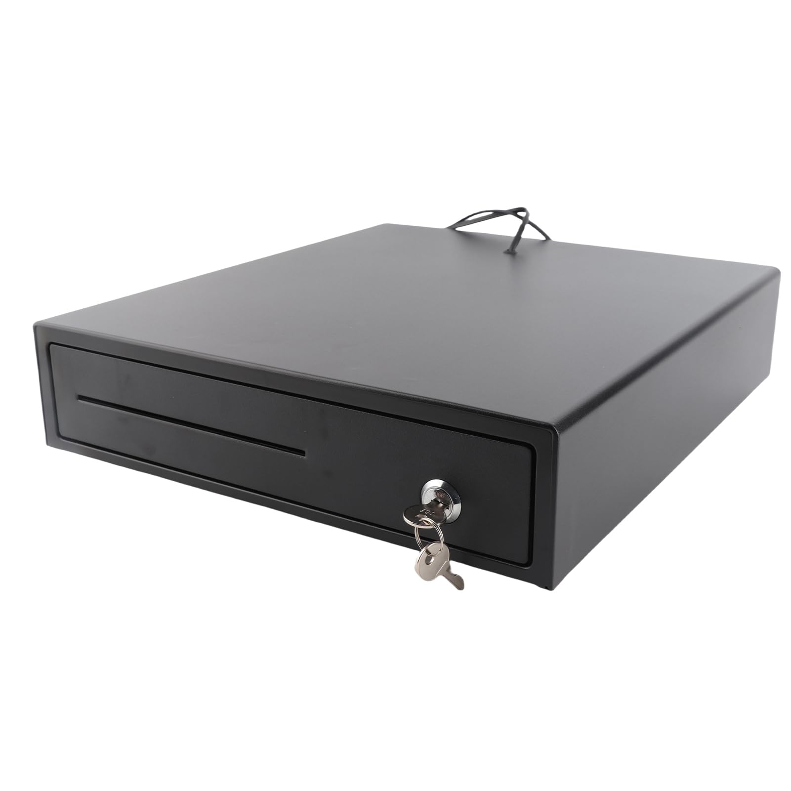 Naroote Cassetto del Registratore di Cassa Vassoio Portamonete in Acciaio Premium per 4 Banconote Apertura Automatica per Supermercato e Commercio DC 12-24V