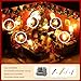 Flever Dollhouse Miniature DIY House Kit Creative Room with Furniture and Glass Cover for Romantic Artwork Gift(Christmas Eve)