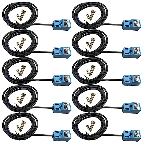 DC 10-30V 300mA 3-Wire Inductive Proximity Sensor Switch SN04-N NPN Normally Open NO Detection Distance 4mm Proximity Switch (Pack of 10)