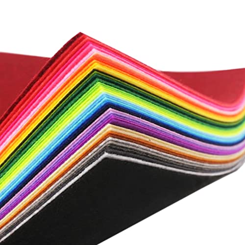 Cartisanat Felt Sheets, 40 Pcs 8 X 12 Inches (20 X 30Cm) 1Mm Thick Soft Fabric Sewing Patchwork, Premium Pre-Cut Quilt Squares Assorted Color Hard Fabric Sheet For Handmade Crafting And Diy Projects. #TOP2