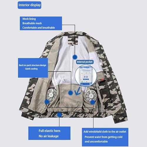 Air Conditioned Jacket, Cooling Jackets, Kuchofuku Conditioned Work Jacket for Working Cycling Outdoor2