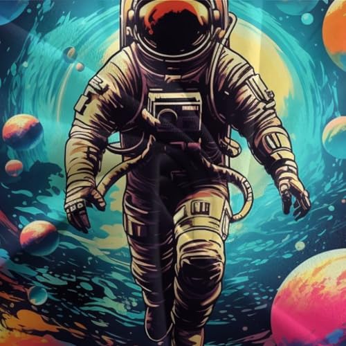 Housse de couette astronaute 3D microfibre de qualité supérieure 3 pièces - 7