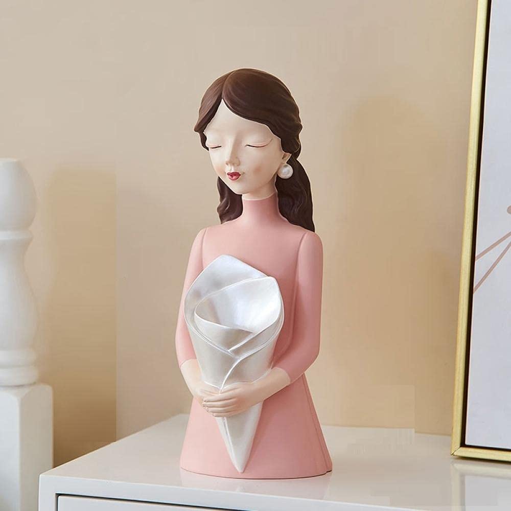 花瓶 樹脂像 高級装飾 Amazon.co.jp: 彫刻像装飾のための現代女性彫刻花瓶樹脂像 : Home