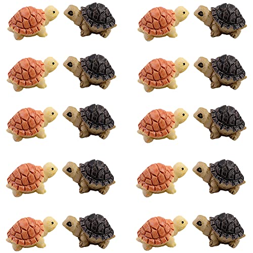20 Pcs Miniature Turtle Resin Figurine Plant Pot Fish Tank Decorations Fairy Garden Mini Tortoise Micro Landscape Decor Ornament 20 Pcs Miniature Turtle Resin Figurine Plant Pot Fish Tank Decorations Fairy Garden Mini Tortoise Micro Landscape Decor Ornament