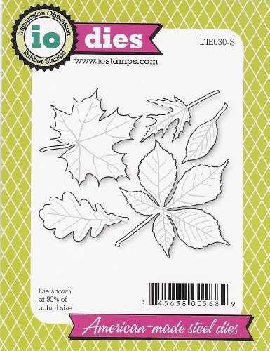 Impression Obsession io Steel Die Set # DIE030-S Leaves US American Made