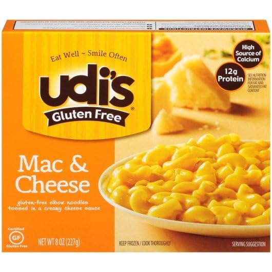 Udis Mac and Cheese Meal, 8 Ounce -- 6 per case.