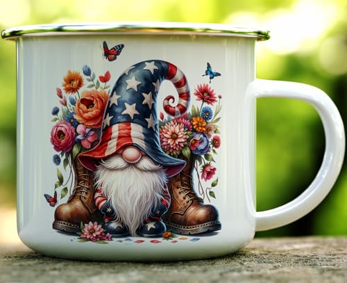 Taza de Camping Esmaltada Patriótica Loftipop 470 ml miniatura 2