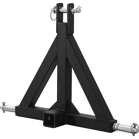 Heavy Duty 3-Point Trailer Hitch with Drawbar Adapter for Compact Tractors