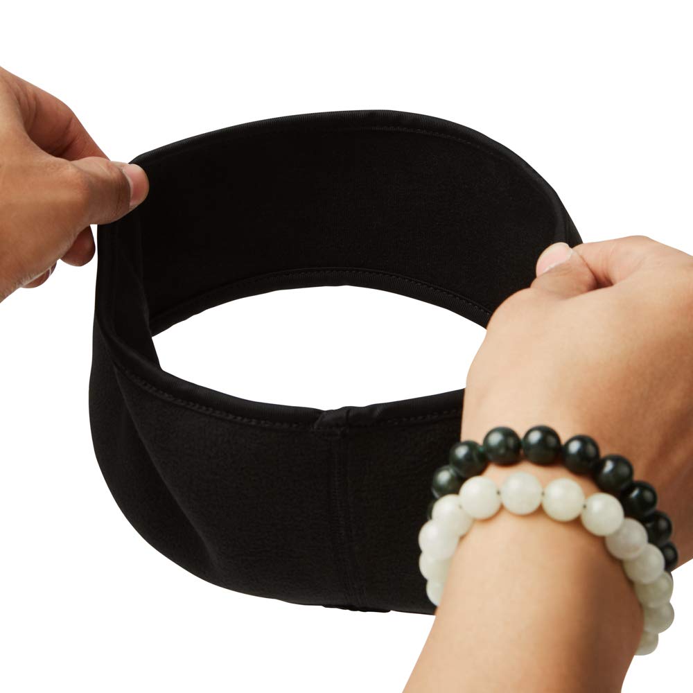 Self Pro Ear Warmers/Muffs Headband For Men & Women & Kids Perfect For Cycling Skiing Workout Yoga Running & Riding Motorcycle In Winter - Stay Warm & Performance Stretch - Black 4