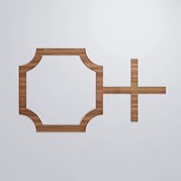 Vista 27 de 19 7/8"W X 11 3/8"H pequeños Bradley decorativos calado madera paneles de pared, aliso