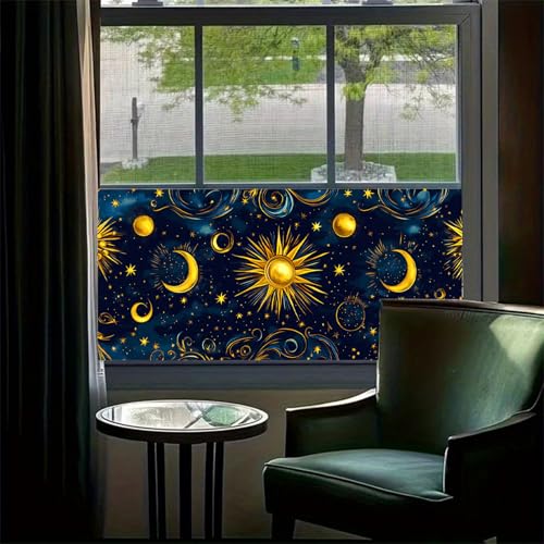 Vinilo Decorativo HOMETITUTE con diseño de sol, luna y estrellas miniatura 2
