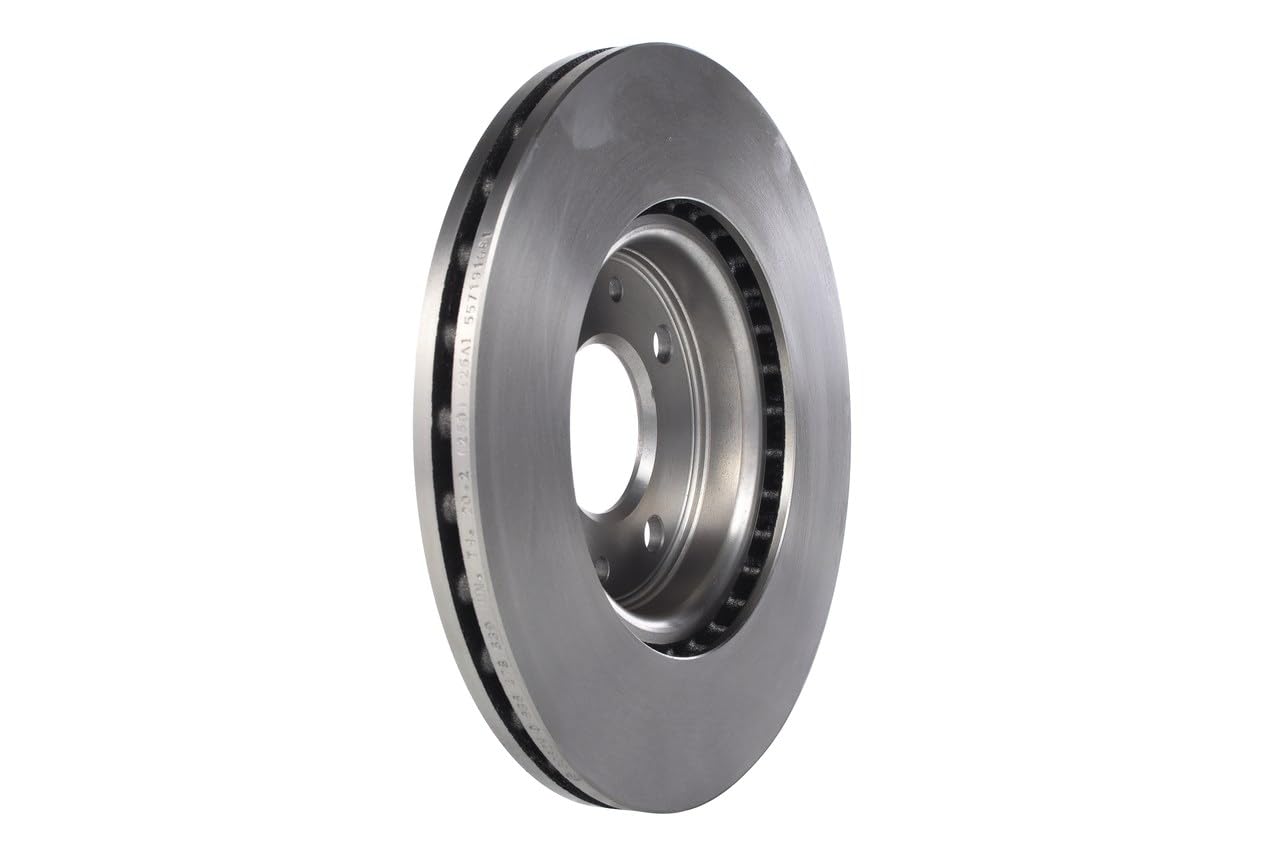 Juego de 2 Discos de Freno Bosch BD557 - Discos Ventilados de 257.2 mm - Eje Delantero - Certificación ECE-R90 - Buena refrigeración, frenado fiable, protección anticorrosión - 1 Juego de 2 Discos