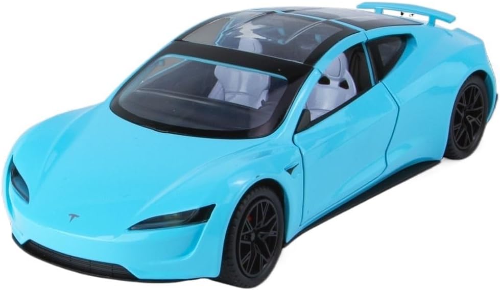 1/24 コンバーチブルロードスター合金スポーツカーシミュレーション車のおもちゃモデルオープンドア音と光ステアリング衝撃吸収車コレク