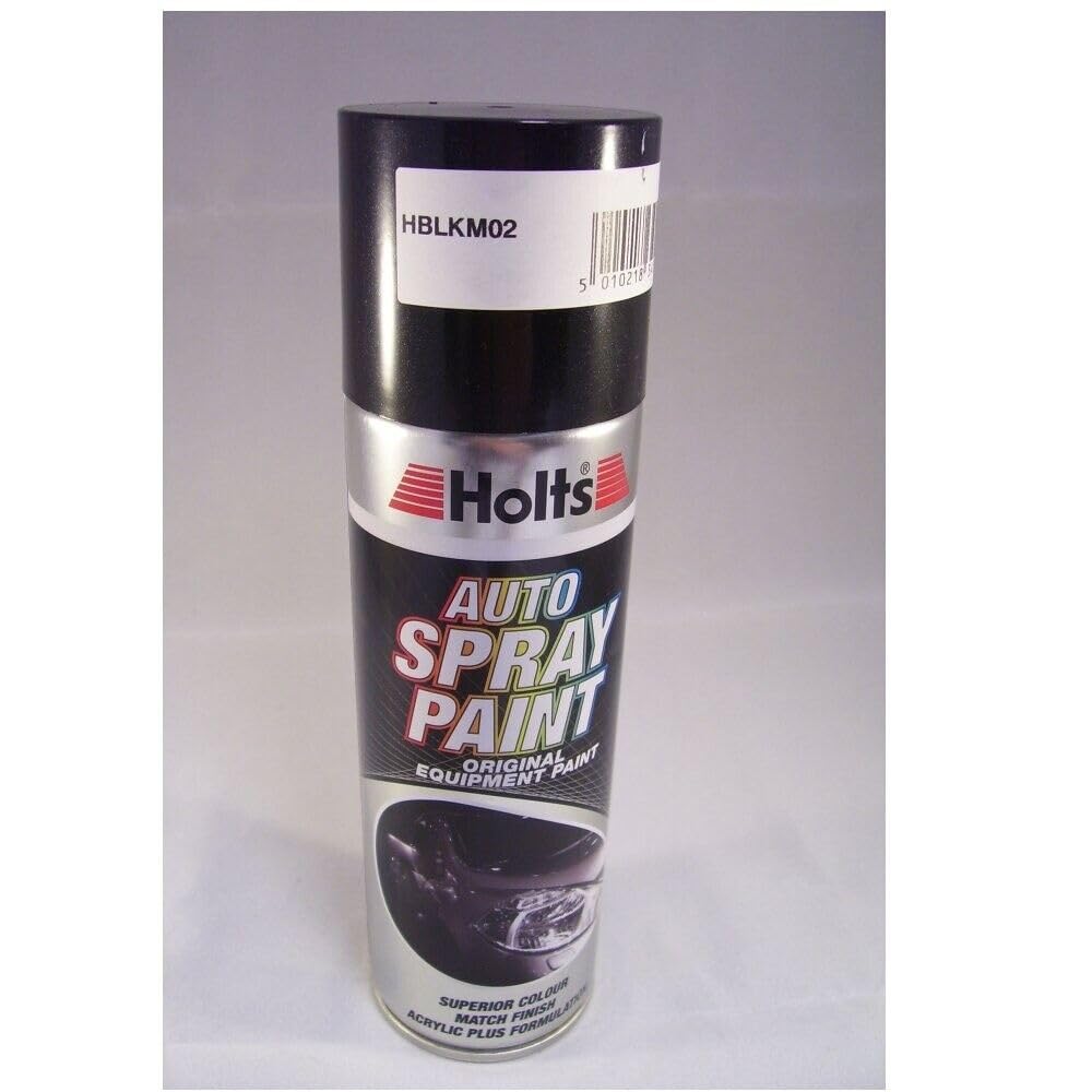 Holts HBLKM02 Paint Match Pro 300ml Aerosol Spray Can Black Metallic Colour