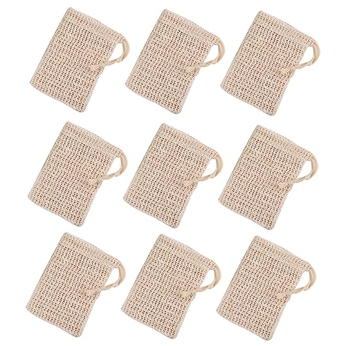 Beavorty 20 Piezas soporte de malla de jabón bolsa de ahorro de jabón bolsa de jabón red de espuma bolsas de jabón de sisal bolsa de malla de jabón bolsas de almacenamiento de jabón neto