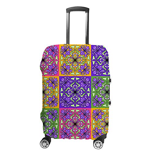 Housse de transport CHEHONG motif fleurs et feuilles en polyester élastique