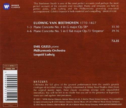 Beethoven: Pno Concertos Nos.4 & 5 [CD]