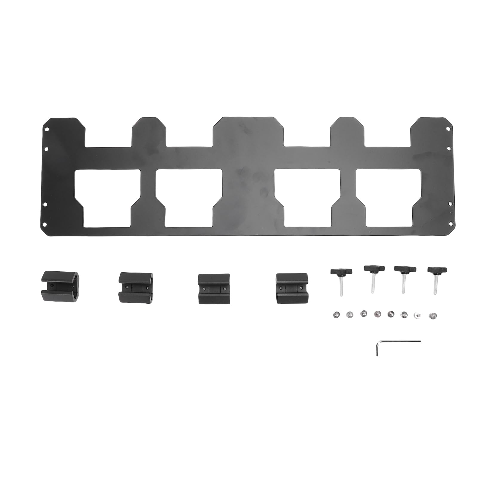 Pasuje do Płyty Montażowej Toolbox Metalowy Wspornik Organizera do Walizki do Przechowywania Narzędzi Szybki Dostęp Iron Black 1 Szt