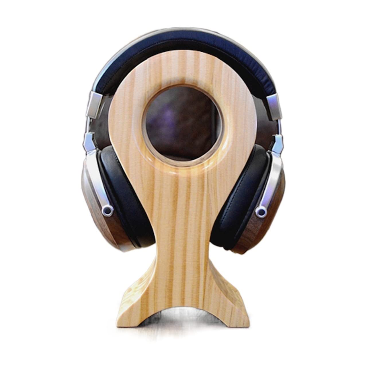 Soporte Auriculares Titular de auriculares Soporte de auriculares de madera único Estudio creativo Herramientas verticales for auriculares Soporte Soporte Soporte soporte multifuncional Soporte Cascos