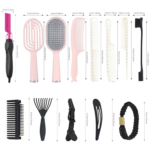 Peine Eléctrico Caliente con Set de 14 Accesorios para Peinar miniatura 5