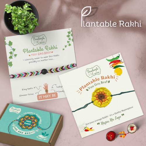 Image of Bombay Greens Plantable Rakhi for Brother Eco-Friendly DIY Grow Kit