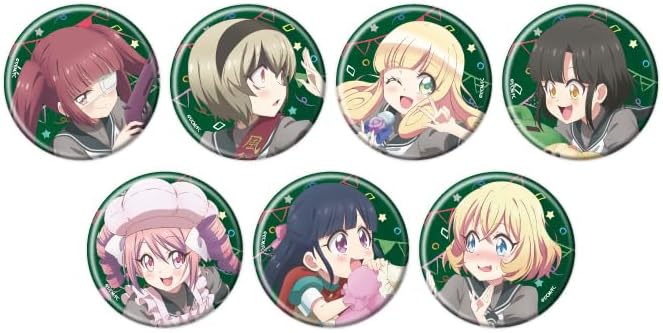 Evil God Drop Kick 04 (Illustrated Illustration), Can Badge Complete Set, Box of 7