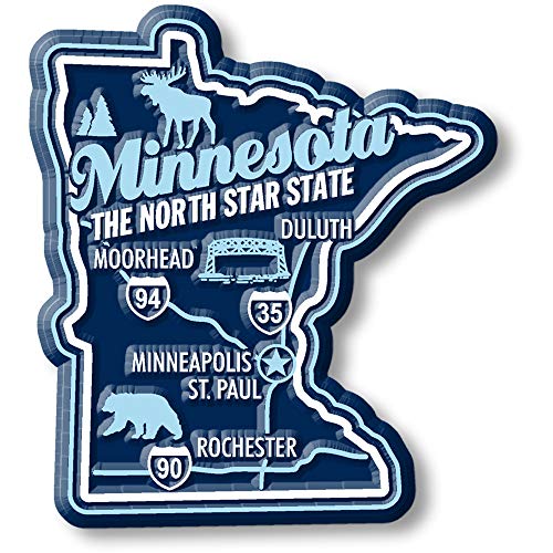 Minnesota Premium State Magnet by Classic Magnets